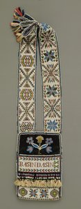 Schoudertas, Chippewa, Native American, c.1850 door American School